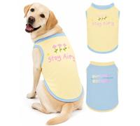 2PK Dog Cooling Sunblock Shirt, Lightweight Sun Protection Summer Vest, XXL | Quick Dry, Breathable Summer Ice Silk Clothes, Sleeveless Tshirt for Small to Large Dogs, Ideal for Outdoor Walking Hiking
