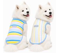2PK Dog Cooling Sunblock Shirt, Soft Lightweight Sun Protection Vest, XL | Quick Dry, Breathable Summer Ice Silk Clothes, Sleeveless Tshirt for Small to Large Dogs, Ideal for Outdoor Walking Hiking