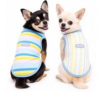2PK Dog Cooling Sunblock Shirt, Soft Lightweight Sun Protection Vest, XS | Quick Dry, Breathable Summer Ice Silk Clothes, Sleeveless Tshirt for Small to Large Dogs, Ideal for Outdoor Walking Hiking