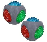 2PK Dog Puppy Catch and Flash Ball for Dogs Perfect For Low Light Dog Play