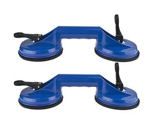 2pk Double Suction Pads Lifter Pad Glass Window Mirror Metal Puller Dent TE286