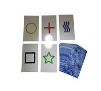 2PK E04C Low Cost Zener Style UNMARKED ESP Testing Cards - not marked - not a magic trick