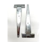 2PK Heavy Duty Galvanised Tee Hinges 12" (300mm). Strong Hot Dipped Galvanised T-Hinges for Garden Gates, Sheds and Doors. Extreme Corrosion and Weather Resistant External Hinge Pack.
