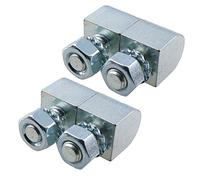 2pk Lift Off Knuckle Hinge M8 Studs Brass Pin 16x30mm Heavy Duty Industrial