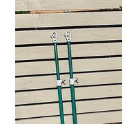 2pk of Prop Galvanised Metal Garden Washing Line Normal Outdoor Extendable Pole Cloths prop Laundry Support Extending Telescopic strong Airer