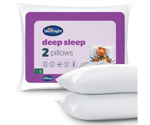 2pk Slientnight Deep Sleep Pillows | Medium Support Hypoallergenic Pillows