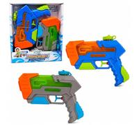 2PK Splash Squad Hydro Blast Water Guns, 22cm Water Blasters 200ml Easy Fill Manual Trigger Water Pistols for Kids Outdoor Garden Beach Pool Summer Toys Blue & Grey