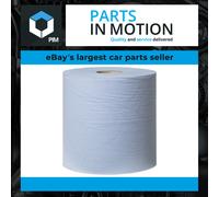 Tork 130073 Heavy-Duty Wiping Paper / 2 Ply Absorbent Paper Roll Suitable for Tork W1, W2 and W3 System / Blue / 1 x 170m / Ø 25.6cm
