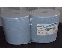 2ply Blue Wiper Industrial Forecourt Rolls 1000 Sheet 400m x 280mm x 2 Rolls