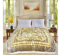 2PLY Royal Weighted Blanket 4KG Polyester Reversible Ultra Soft & Warm Perfect for Home & Bedroom Comfort (MINK, KING)
