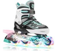 2pm Sports Adjustable Inline Skates, Stylish Design Beginner Roller Skates for Boys and Girls - Mint Medium