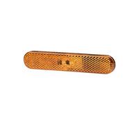 Hella Side Marker Light 2PS 009 226-021 - LED 12V Yellow Lens, Glued Mount, AMP 2-pin, 250mm, Left