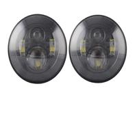 2Psc For Hummer H1 H2 Universal Car 7 Inch LED Headlight H4 Hi-Lo With Halo 4x4 Headlamp Assembly Front Lamp Assembly Front Lamp Assembly(40w black)