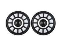 2Psc For Hummer H1 H2 Universal Car 7 Inch LED Headlight H4 Hi-Lo With Halo 4x4 Headlamp Assembly Front Lamp Assembly Front Lamp Assembly(Section E)