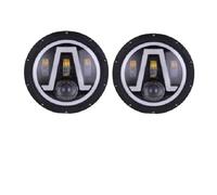 2Psc For Hummer H1 H2 Universal Car 7 Inch LED Headlight H4 Hi-Lo With Halo 4x4 Headlamp Assembly Front Lamp Assembly Front Lamp Assembly(Section D)
