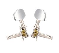 2R2L Ukulele Tuning Pegs, Silver Classical Style Ukulele Tuning Pegs Machine Heads Guitar Tuners DIY Parts for Acoustic or Electric Guitar