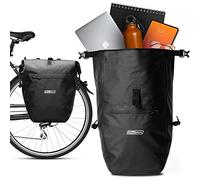 2Radwerk Bicycle Bag for Pannier Rack 25.4 L, 100% Waterproof, with Carry Handle and Shoulder Strap, Bicycle Bag Pannier Rack, Rear Bicycle Bags