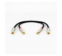 2RCA M/M stereo audio cable Copper core male to(Green,5m)