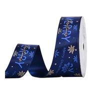 2roll Christmas Ribbon for Xmas Gifts, DIY Packaging Decoration, Craft Supplies, 100Yards Per Roll for Valentine's Day, Crafting(25mm-F)