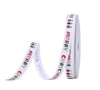 2roll Christmas Ribbon for Xmas Gifts, DIY Packaging Decoration, Craft Supplies, 100Yards Per Roll for Valentine's Day, Crafting(9mm-A)