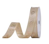 2roll Christmas Ribbon for Xmas Gifts, DIY Packaging Decoration, Craft Supplies, 100Yards Per Roll for Valentine's Day, Crafting(16mm-B)