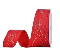 2roll Christmas Ribbon for Xmas Gifts, DIY Packaging Decoration, Craft Supplies, 100Yards Per Roll for Valentine's Day, Crafting(25mm-D)
