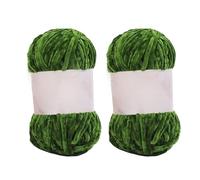 2Rolls 100g Plush Chenille Chunky Yarn Ultra Soft Fluffy Velvet Yarn for Blankets Knitting Crocheting DIY Weaving Craft