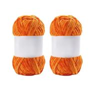 2Rolls 100g Plush Chenille Chunky Yarn Ultra Soft Fluffy Velvet Yarn for Blankets Knitting Crocheting DIY Weaving Craft