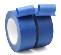 2Rolls 50M Masking Tape DIY Painting Paper Painter Decor Craft General Purpose Indoor Painting and Decorating for Sharp Lines and No Paint Bleed (28mm*50M, Blue)