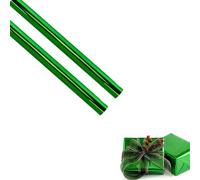 2Rolls Green Matte Gift Wrapping Paper Roll, for Birthday,Wedding, Christmas, Party, Valentine'S Day AnniversariesGift Decorations (43x366cm)