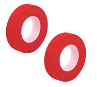 2rolls Plaster Tape Self-Adhesive Wrap Tape Medical Thumb Tape Rugby Finger and Toe Tape Pain Relief and Injury Aid Non Tear Elastic Adhesive Bandage Tape Music Athletes and Physios 2cm*5m (Red)