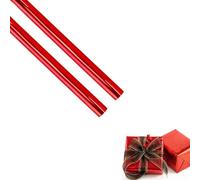 2Rolls Red Matte Gift Wrapping Paper Roll, for Birthday,Wedding, Christmas, Party, Valentine'S Day AnniversariesGift Decorations (43x366cm)