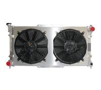 2Row 1839 Aluminum Radiator with Fan Shroud Compatible With Subaru Legacy 2.2L H4 1995-1999 Automatic & Manual AT OE 45199AC040