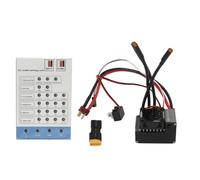 2S-3S 60A Brushless ESC, Electronic Speed Controller for 1/10 RC Car with Program Card, Compatible with 9T 3650-3670 Motors and 2S-3S LiPo Batteries