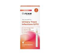 2San Urinary Tract Infection (UTI) Test - at-Home UTI Test Strips for Leukocytes and Nitrite - 3 Tests - Fast Results in 2 Minutes - Easy to Use, Comfortable Grip