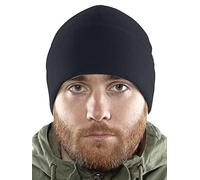 2SBR 2SABERS Fleece Winter Warm Watch Cap - Mens - Army Military Tactical Skull Beanie Hat, Dark Navy Blue, L