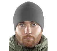 2SBR 2SABERS Fleece Winter Warm Watch Cap - Mens - Army Military Tactical Skull Beanie Hat, Grey, L
