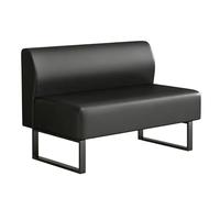 2Seat Waiting Room Chairs 660 lbs Steel e Office Lobby & Dental Office Seating Black 55in (140cm) table