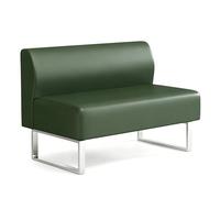 2Seat Waiting Room Chairs 660 lbs Steel e table Office Lobby & Dental Office Seating (Green 140cm/55in)