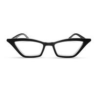 2SeeLife Black Funky Cat Eye Reading Glasses for Women with Sturdy Made - Spring Hinges Half Frame Cateye Women's Readers - (R-703-Black-4.00-FBA) UK