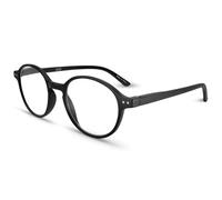 2SeeLife Black Small Retro Round Reading Glasses for Women & Men with Sturdy Made - Trendy Narrow Face Readers for Women & Men - (R-726-Black-1.25-FBA) UK