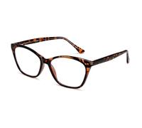 2SeeLife Black Women's Vivid Cat Eye Reading Glasses - Trendy Readers with Spring Hinges, Premium Scratch-Resistant Lenses & Solid Frame - Fits All Face Shapes, Strength 2.00