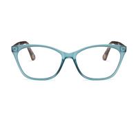 2SeeLife Large Cat Eye Reading Glasses For Women - Medium-Wide Faces, Durable Frame, Spring Hinges, Oversized Cateye Readers, Turquoise, +1.75