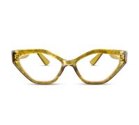 2SeeLife Oversized TR-90 Cat Eye Reading Glasses for Women - Medium-Wide Fit, Sturdy Frame, Premium Geometric Readers