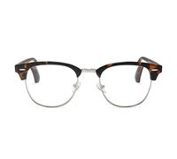 2SeeLife Premium Half Rim Reading Glasses Women & Men - Fits all Face Shapes, Metal & Sturdy Readers, Spring Hinges, Brown Tortoise, +2.25