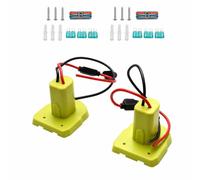2Set 18V to 12V Battery Adapter For Ryobi P108 PBP002 Power Tool Acccessory