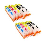 2Set 5PCS Refillable Ink Cartridge Compatible With TS705 TR7550 TR8550 TS6150 TS6151 TS6250 TS6251 TS6350 TS8150