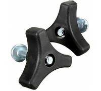 2Set Black Lawn Mower Handle Screws Triangle Handle Knob Nut Screws for Various Types of Lawn Machines Lawn Mower Handle Parts Lawn Mower Replacement Parts