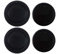 2set Camera Body Cover Rear Lens Cap Compatible with Olympus OM-D E-M1X M1 M5 M10 II III, PEN-F, Air A01, E-P1 P2 P3 P5 P7, PL1 PL3 PL5 PL6 PL7 PL8 PL9 PL10, PM1 PM5, OM-1,OM-1 II, OM-3, OM-5, OM-5 II