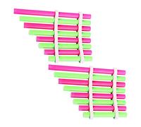 2Set Colorful DIY Homemade Panpipe Musical Instrument Education for Science Experiment Kit Fun Learning Activity for Young Musicians